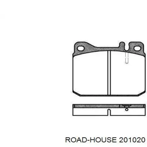 201020 Road House колодки тормозные передние дисковые