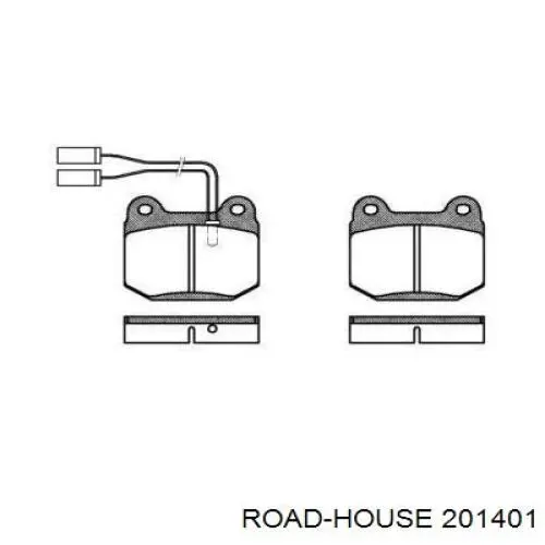 Передние тормозные колодки 201401 Road House