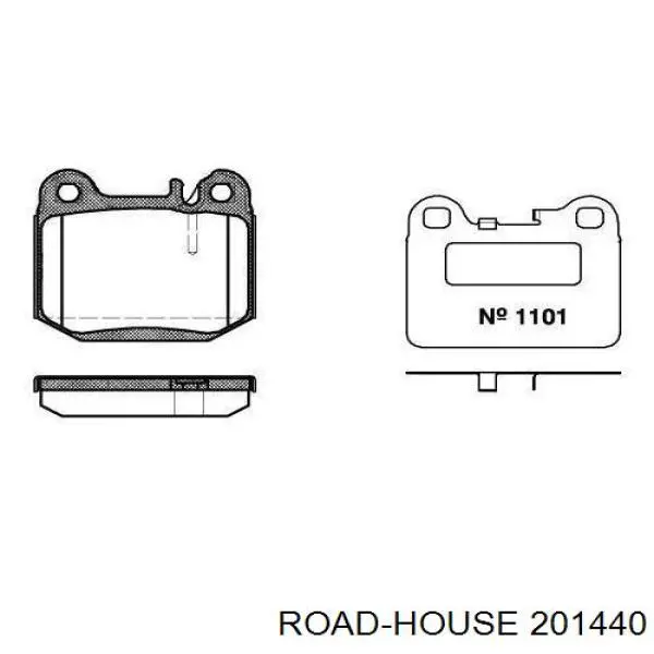 Задние тормозные колодки 201440 Road House