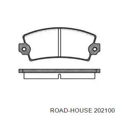 202100 Road House колодки тормозные передние дисковые