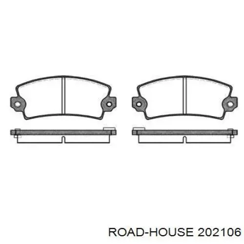 2021.06 Road House передние тормозные колодки