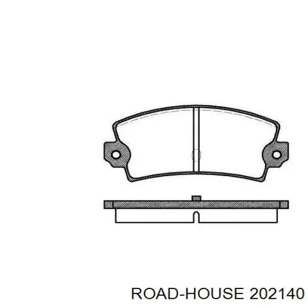 Задние тормозные колодки 202140 Road House