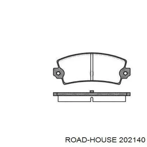 Pastillas de freno traseras 202140 Road House