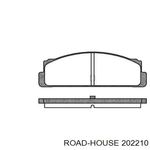 Задние тормозные колодки 202210 Road House