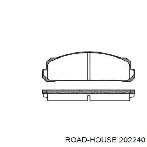 Передние тормозные колодки 202240 Road House