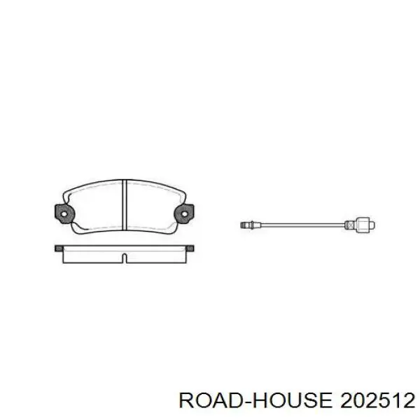 Передние тормозные колодки 202512 Road House