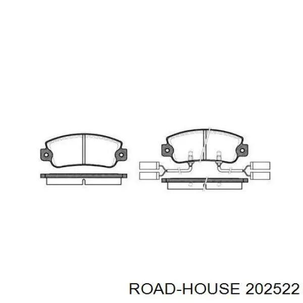 Pastillas de freno delanteras 202522 Road House