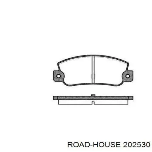 Pastillas de freno traseras 202530 Road House