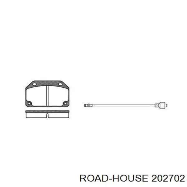 Передние тормозные колодки 202702 Road House