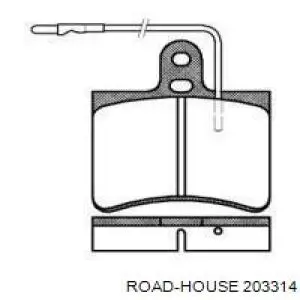 Передние тормозные колодки 203314 Road House