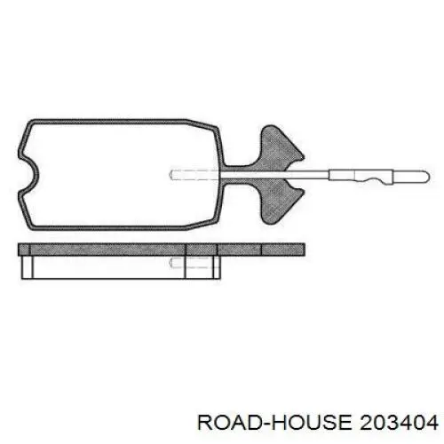 Задние тормозные колодки 203404 Road House