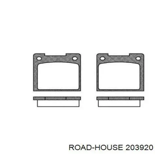 Задние тормозные колодки 203920 Road House