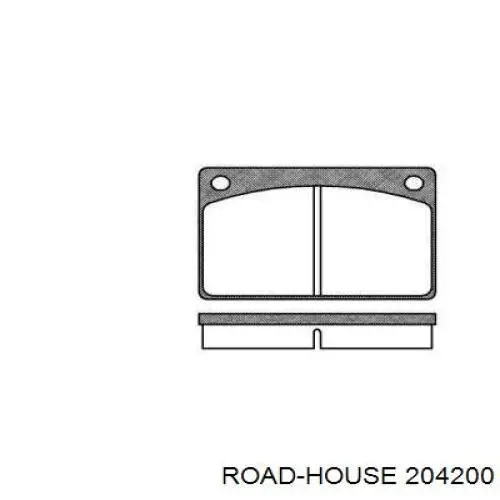 2042.00 Road House передние тормозные колодки