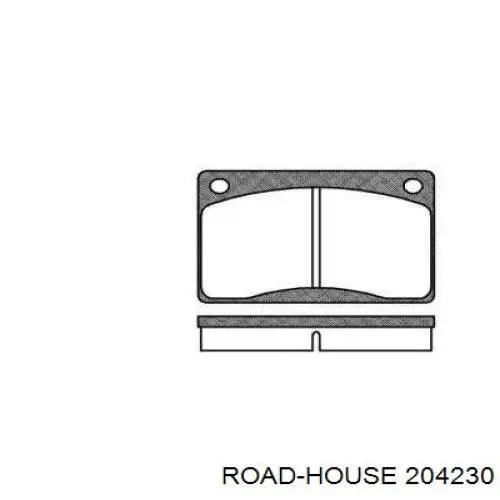 Передние тормозные колодки 204230 Road House