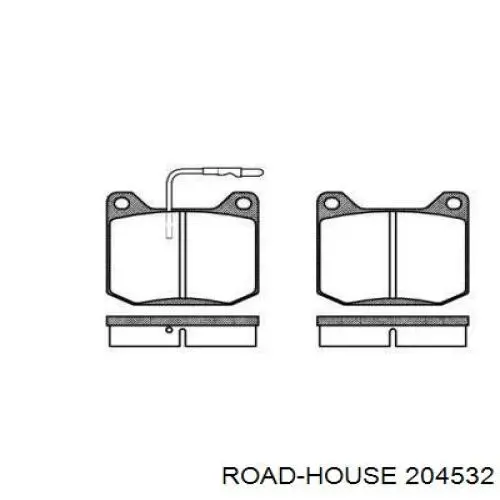 Передние тормозные колодки 204532 Road House