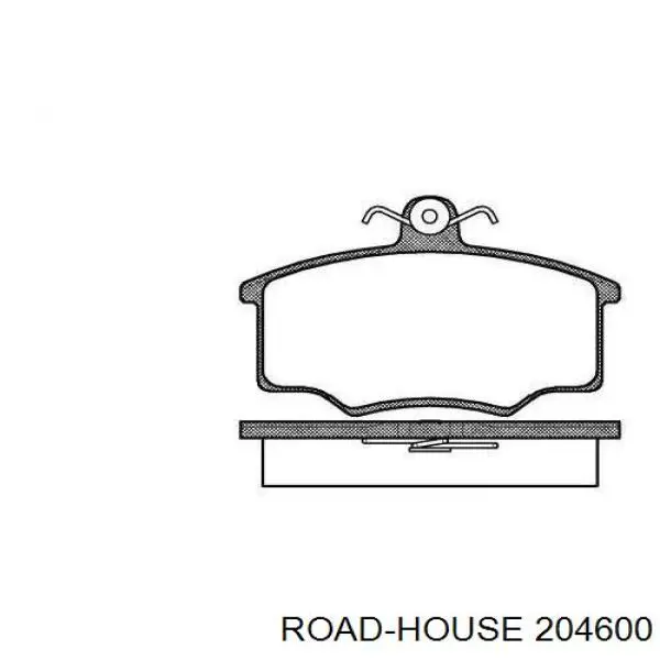 204600 Road House колодки тормозные передние дисковые