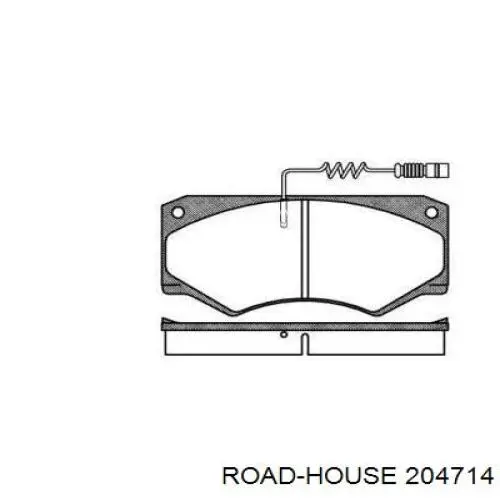 Передние тормозные колодки 204714 Road House