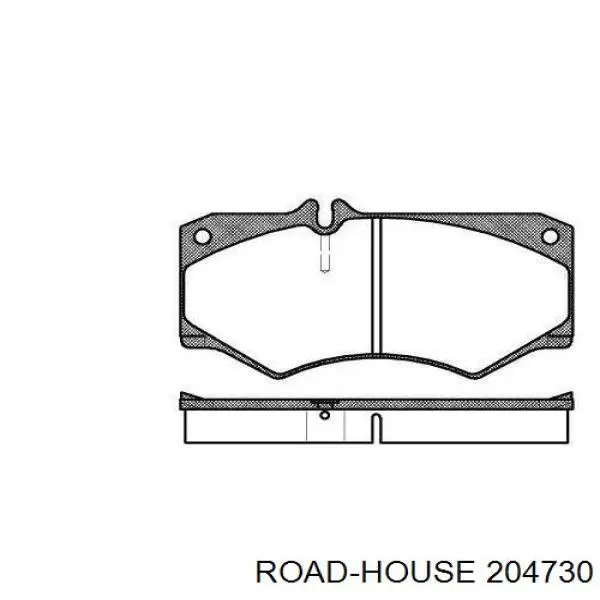 Передние тормозные колодки 204730 Road House