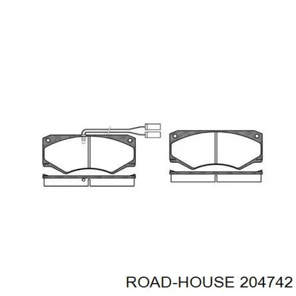 Передние тормозные колодки 204742 Road House