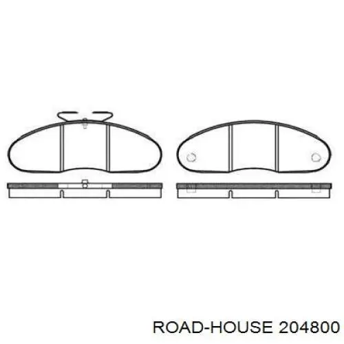 204800 Road House передние тормозные колодки