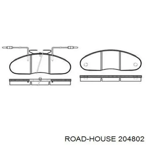 2048.02 Road House передние тормозные колодки