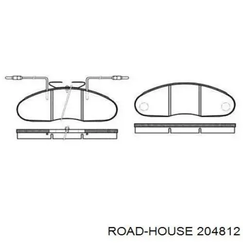 Передние тормозные колодки 204812 Road House