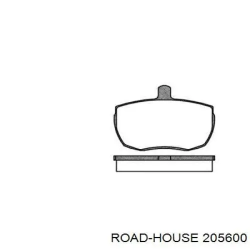 205600 Road House колодки тормозные передние дисковые