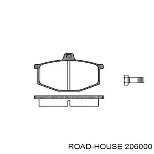 Передние тормозные колодки 206000 Road House