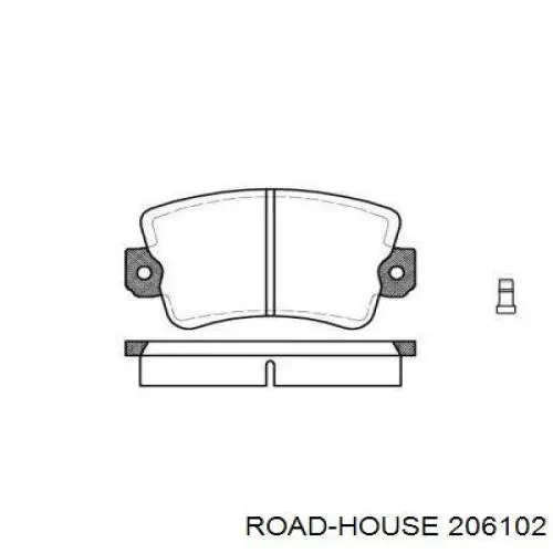 206102 Road House передние тормозные колодки