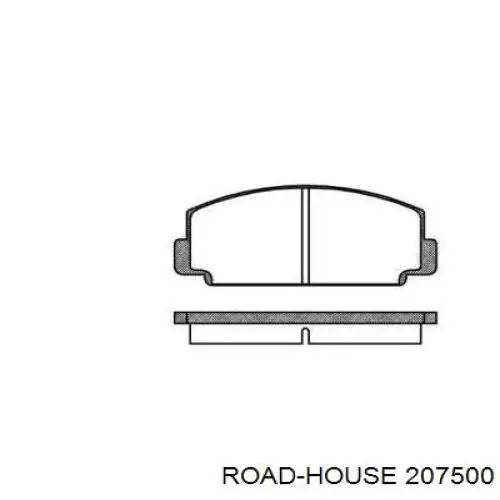 Передние тормозные колодки 207500 Road House