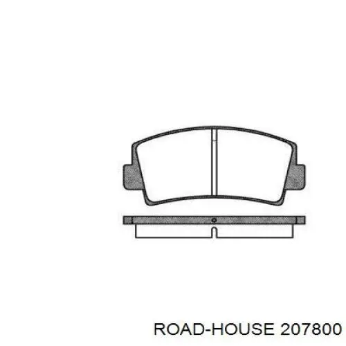 Передние тормозные колодки 207800 Road House