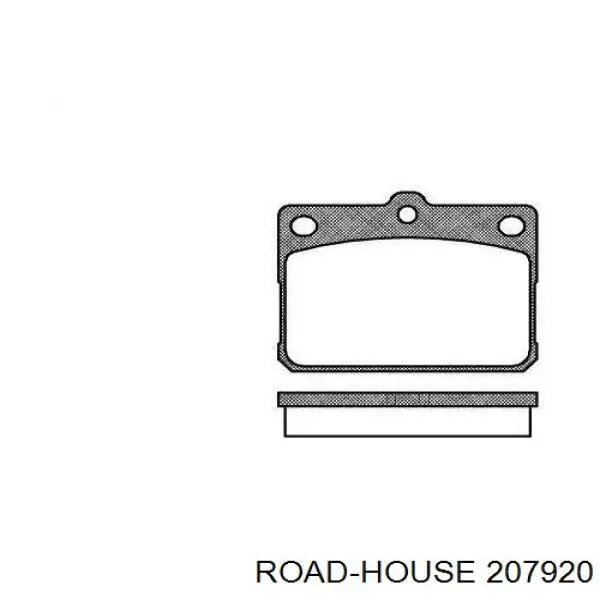 207920 Road House sapatas do freio dianteiras de disco