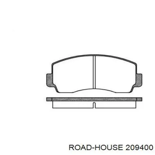 209400 Road House колодки тормозные передние дисковые