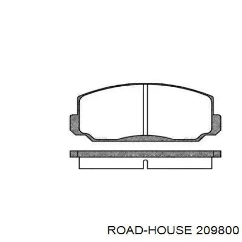 Передние тормозные колодки 209800 Road House