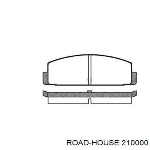 Задние тормозные колодки 210000 Road House