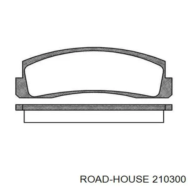 210300 Road House колодки тормозные передние дисковые