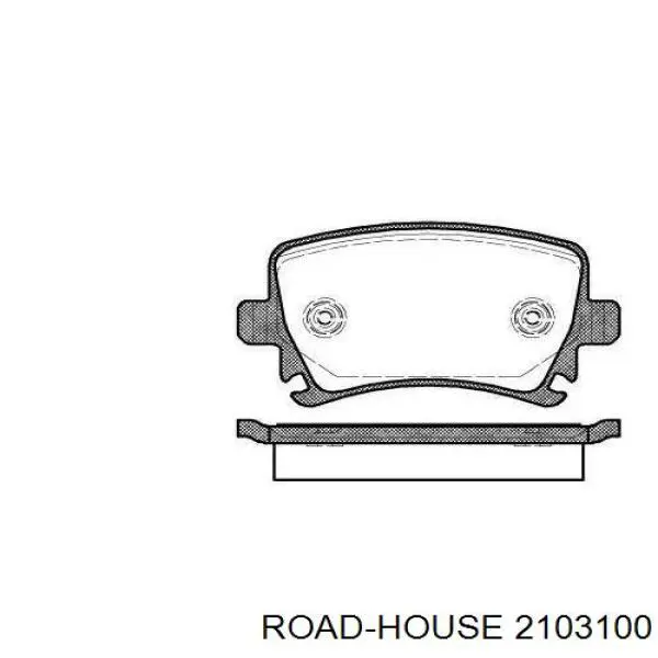 Задние тормозные колодки 2103100 Road House