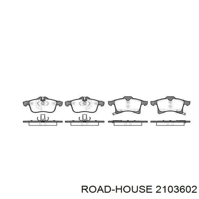 21036.02 Road House передние тормозные колодки