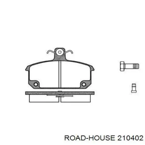 Передние тормозные колодки 210402 Road House