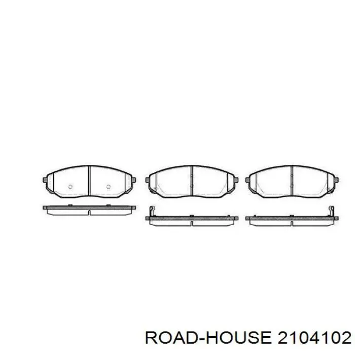 Передние тормозные колодки 2104102 Road House