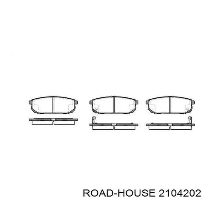 2104202 Road House задние тормозные колодки