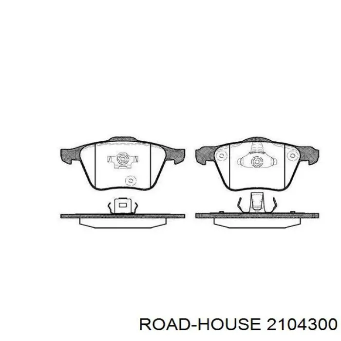 Передние тормозные колодки 2104300 Road House