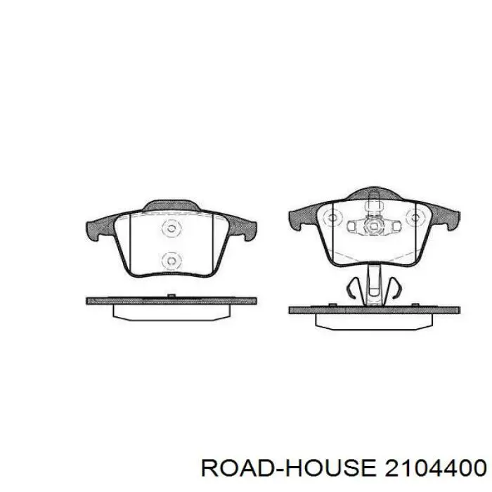 Задние тормозные колодки 2104400 Road House