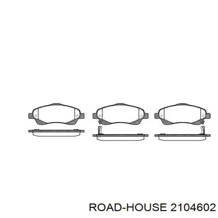 Передние тормозные колодки 2104602 Road House