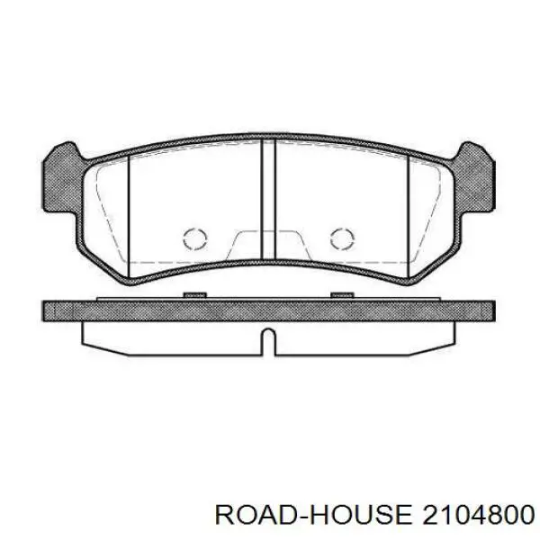 Задние тормозные колодки 2104800 Road House