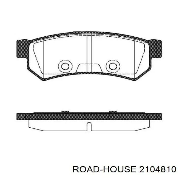 Задние тормозные колодки 2104810 Road House