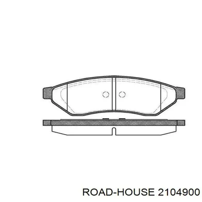 Задние тормозные колодки 2104900 Road House