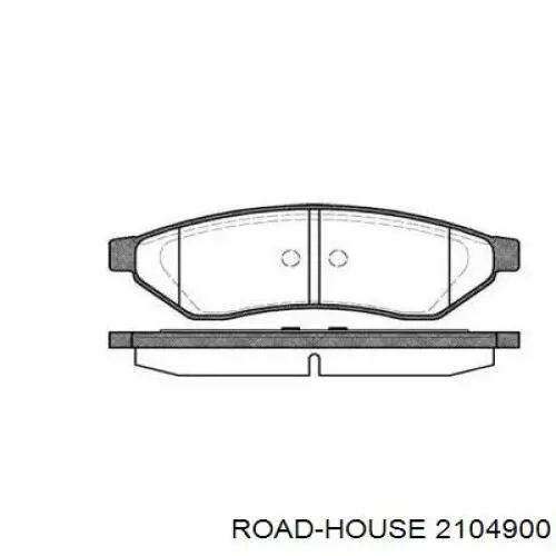 Колодки гальмові задні, дискові 2104900 Road House