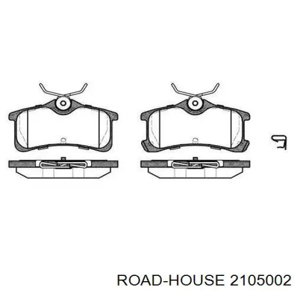 Задние тормозные колодки 2105002 Road House