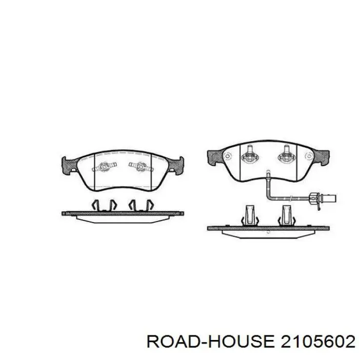 Передние тормозные колодки 2105602 Road House